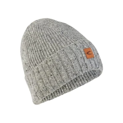 Image of camel active Men&#039;s 406490 4m49 Beanie Hat, Stone Gray, One Size