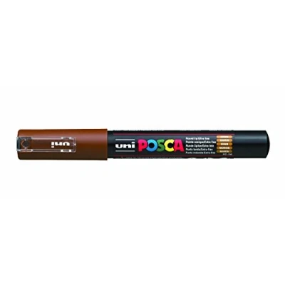 Image of Uni Ball Posca Extra Fine Bullet Tip Marker Brown