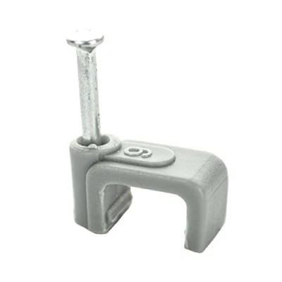 Image of BG Electrical Twin and Earth Cable Clips, Pack of 50, Grey, 1.5 mm