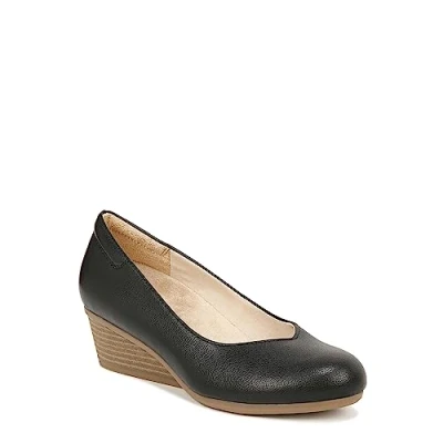 Image of Dr. Scholl&#039;s Women&#039;s Be Ready Pumps, Black Smooth, 5 UK