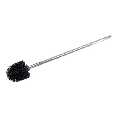 Image of Wenko 18749100 Toilet Brush Ø 8.5 cm x 60 Extra Long with Matted Rust Proof Stainless Steel Handle