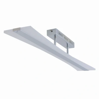 Image of Tiara Integrated LED Semi Flush Ceiling Light Silver 3000K