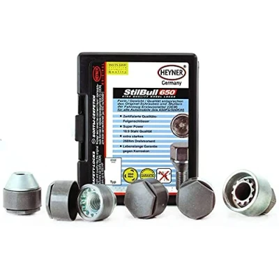 Image of Fits Vauxhall Mokka 2012 2019 Wheel Locking Nuts M12X1,5 AntiTheft Alloys 970/7
