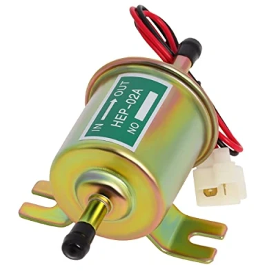 Image of Universal Electric Fuel Pump 12V Low Pressure 4 7 PSI Inline For Gasoline or Diesel Engine HEP 02A Motorcycle Carburetor ATV Trucks Boats By Gekufa