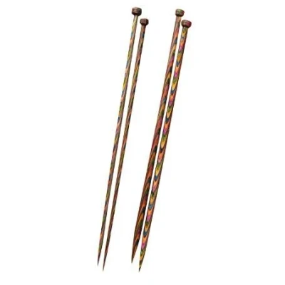 Image of KnitPro 25 cm x 3.5 mm Symfonie Single Pointed Needles, Multi Color