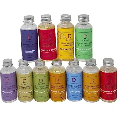 Image of New Reed Diffuser Oil Bottle 100ML Aromatic Fragrance Scent AIR FRESHENER Home (Jasmine and Sweet Orange)