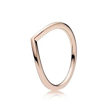 Image of Pandora Rose Gold Shining Wish Ring Size 54