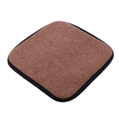 Image of LOVIVER Cotton Brown Kitchen Cushion Dining Pads With Gripper Backing, Square 35cm