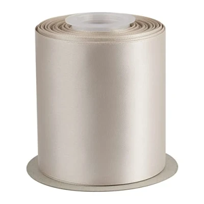 Image of AVANAVA 100mm Wide Ribbon Double Face Satin 22 Meters (823 Ash)