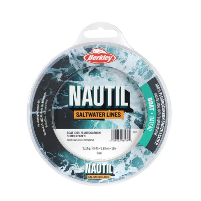 Image of Berkley Nautil Boat Fluorcarbon Clear Shockleader 30m 0.70mm (25kg) Fluorocarbon