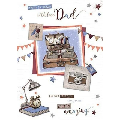 Image of Wishing Well Studios Greetings Card Dad Birthday