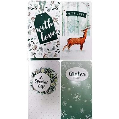 Image of Christmas Money Wallet &amp; Envelope, Forest Frost Pack of 4
