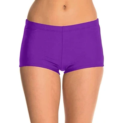 Image of Ecute Womens Swimming Shorts Black Beach Swimwear Bikini Bottom