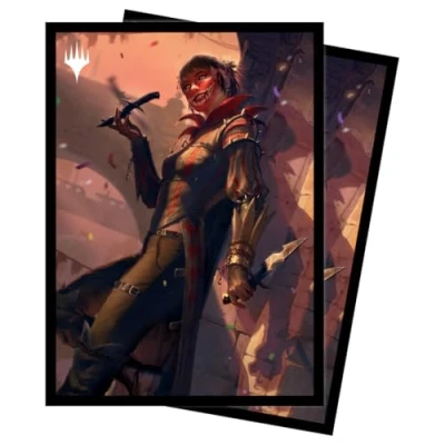 Image of Ultra Pro MTG Murders at Karlov Manor 100ct Sleeves Massacre Girl, Known Killer, Anti Glare Protective Trading Card Game Accessory Standard Sized