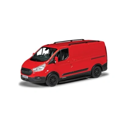 Image of Corgi Diecast Model Cars VA15102 Ford Transit Custom Trail, Race Red Men, Women &amp; Kids Souvenir Gifts from UK Small Die Cast Toy Car Models for Boys, Gift Motor Enthusiasts