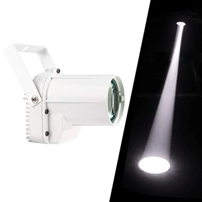 Image of Mirror Ball Light, Led Pinspot Spotlight for Disco Spot Pin Light Glitter DMX Motor, 3w White Stage Lights Parties