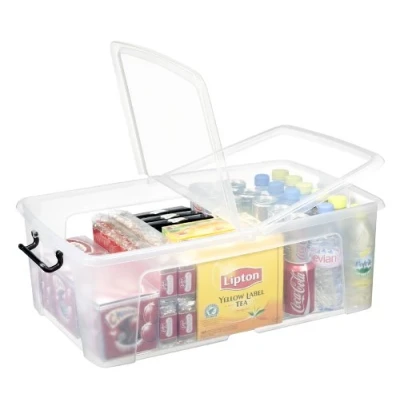 Image of 50lt clear plastic smart box + lid