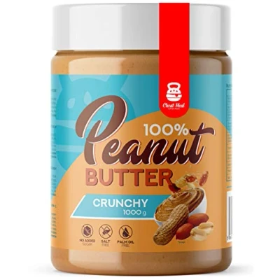 Image of Cheat Meal Peanut Cream 100% Package of 1 x 1000g Butter Without Additionals Roasted Peanuts (Crunchy)