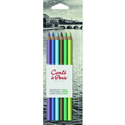 Image of Conté à Paris Landscape Pastel Pencil (Pack of 6) Packaging and color may vary