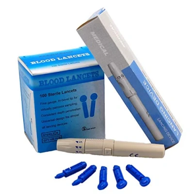 Image of eFast Auto Lancing Device Plus 100 28 G Sterile Tip Lancets