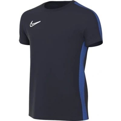Image of NIKE DR1343 451 Y NK DF ACD23 TOP SS T Shirt Unisex Obsidian/Royal Blue/White Size S