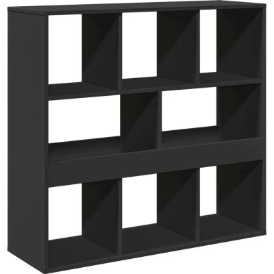 Image of vidaXL Book Cabinet/Room Divider Black 100x33x94.5 cm