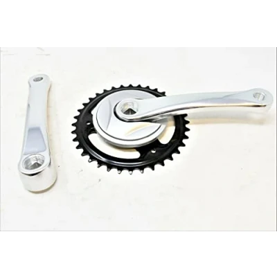 Image of Hard To Find Bike Parts 36 TEETH CHAINWHEEL CRANK SET SHORT ARM 152mm ALLOY 1/8&quot; SINGLE SPEED CRANKSET