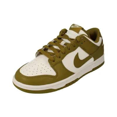 Image of Nike Sportswear DUNK Retro Trainers, Men&#039;s, Size: 7, White/pacific moss Leather