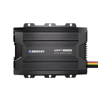 Image of Renogy 40A DC Battery Charger with MPPT Solar and Alternator Dual Power Input, for Flooded, Gel, AGM, Lithium