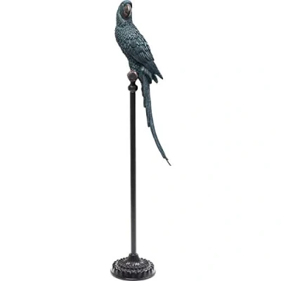 Image of Kare Design Deco Figurine Parrot Bluegreen, Room Decor, Accessoires, Homedecor, for Entrance, Hallway, Living Room, 116x23x25 cm (H/W/D)