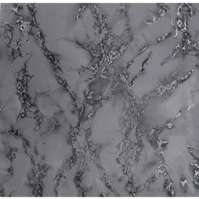 Image of Arthouse Carrara Marble Charcoal Coloured Wallpaper,for Living Spaces &amp; Feature Walls, Kitchen Bedroom Hallway Dining Wallpaper 10.05m x 0.53m Roll, Effect 296702, Grey, Full Roll