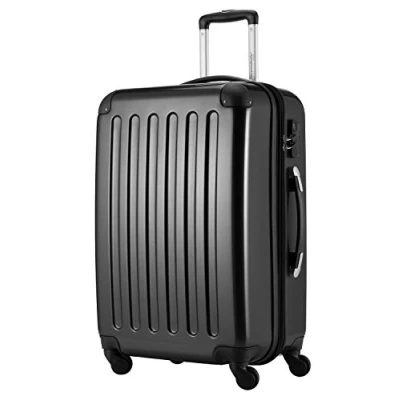 Image of HAUPTSTADTKOFFER Alex Luggage Suitcase Hardside Spinner Trolley 4 Wheel Expandable, 65cm, black