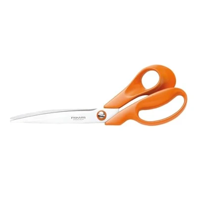 Image of Fiskars Tailor Scissors, Length: 27 cm, Stainless Steel Blade/Plastic Handles, Orange, Classic, 1005145, 9.4 x 2.1 cm