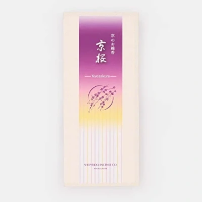 Image of Zen Minded Shoyeido Kyo zakura Kyoto Cherry Blossom Japanese Incense 100% Natural 175 Sticks in Recycled paper Box