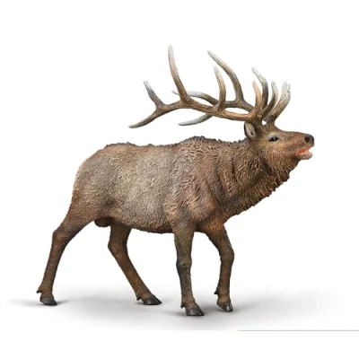 Image of CollectA Wapiti (Elk) Realistic &amp; Hand Painted Toy Animals Figures, Wild Animal Models, Wildlife Gifts For Toddlers Kids, Age 3 Years +