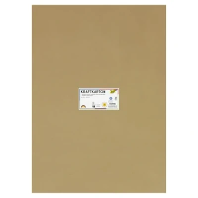 Image of folia 692/25/98 Kraft Cardboard Natural 230 g/m², Approx. 50 x 70 cm, 25 Sheets for Individual Crafting and Designing of Greeting Cards, Invitations, Place etc.