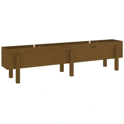 Image of vidaXL Garden Raised Bed Honey Brown 160x30x38 cm Solid Wood Pine