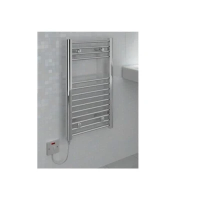 Image of Vitellio Straight Chrome Towel Rail 800mm X 400mm