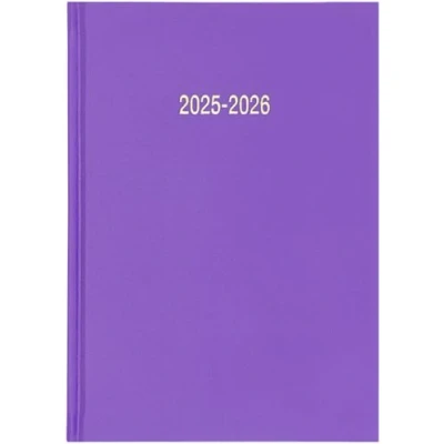 Image of Star Note 2025 2026 Academic Diary School Planner Student Oragniser (Purple, A5 Page a Day)