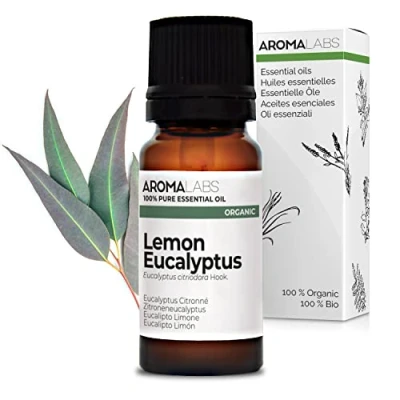 Image of BIO Lemon Eucalyptus Essential Oil 10mL 100% Pure, Natural, Chemotyped and AB Certified AROMA LABS (French Brand)