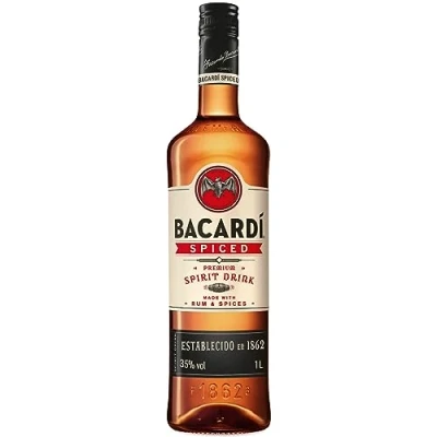 Image of BACARDÍ Spiced, 35% ABV, 100cl / 1l, Premium Spirit Drink Made with Barrel aged Rum, Blended Natural Flavours and Spices