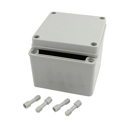 Image of sourcingmap 125mm x 100mm Waterproof Dustproof IP65 Junction Box DIY Case Enclosure Gray