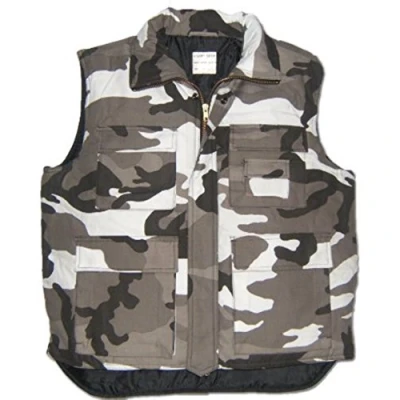 Image of Camouflage Multi Pocket Padded Bodywarmer Gilet (2XL, Urban)