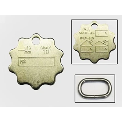 Image of Lifting Chain Identification Tag &amp; Link (Inspection Spare Grade 100)