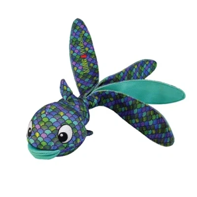 Image of KONG WBZ32 small Wubba Finz Blue Sm Dog Toy
