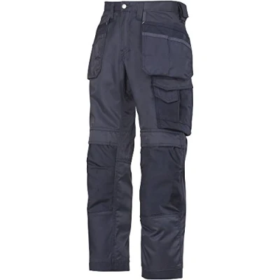 Image of Snickers Craftsmen Holster Pockets Trousers, DuraTwill Black/Black Waist 33&quot; Inside leg 28&quot;