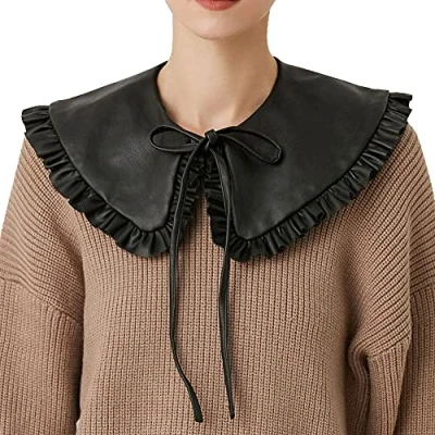 Image of LoudSung False Collar Detachable Blouse Fake Half Shirts Shawl Designed Top Elegant for Women Girls