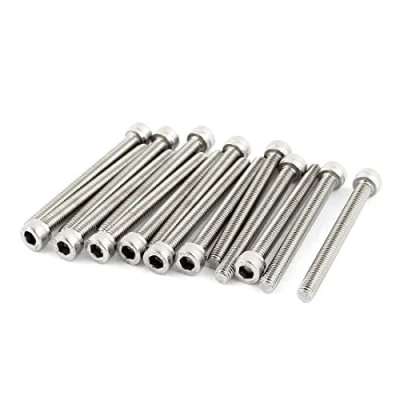 Image of Sourcingmap M5x50mm Thread 304 Stainless Steel Hex Socket Head Cap Screw Bolt DIN912 15pcs