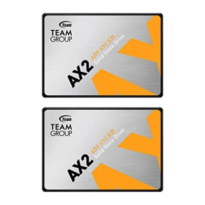 Image of TEAMGROUP AX2 512GB 2 Pack 3D NAND TLC 2.5 Inch SATA III Internal Solid State Drive SSD (Read Speed 530 MB/s) Compatible with Laptop &amp; PC Desktop T253A3512G0C1P1