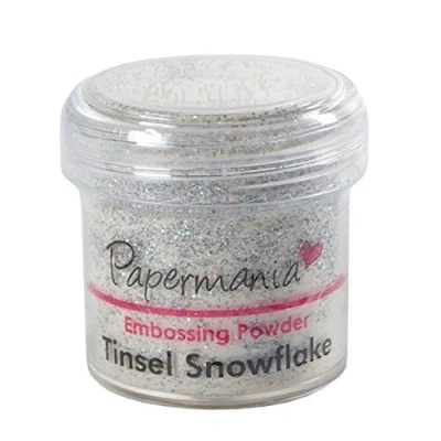 Image of Docrafts 1 oz Embossing Powder, Tinsel Snowflake